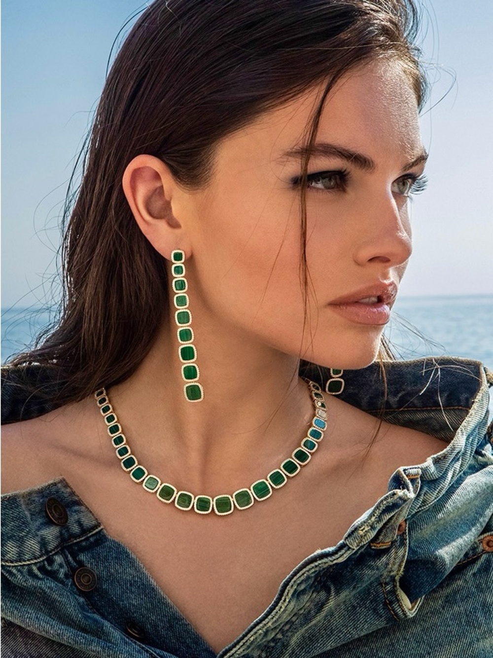 APM Monaco Malachite Necklace